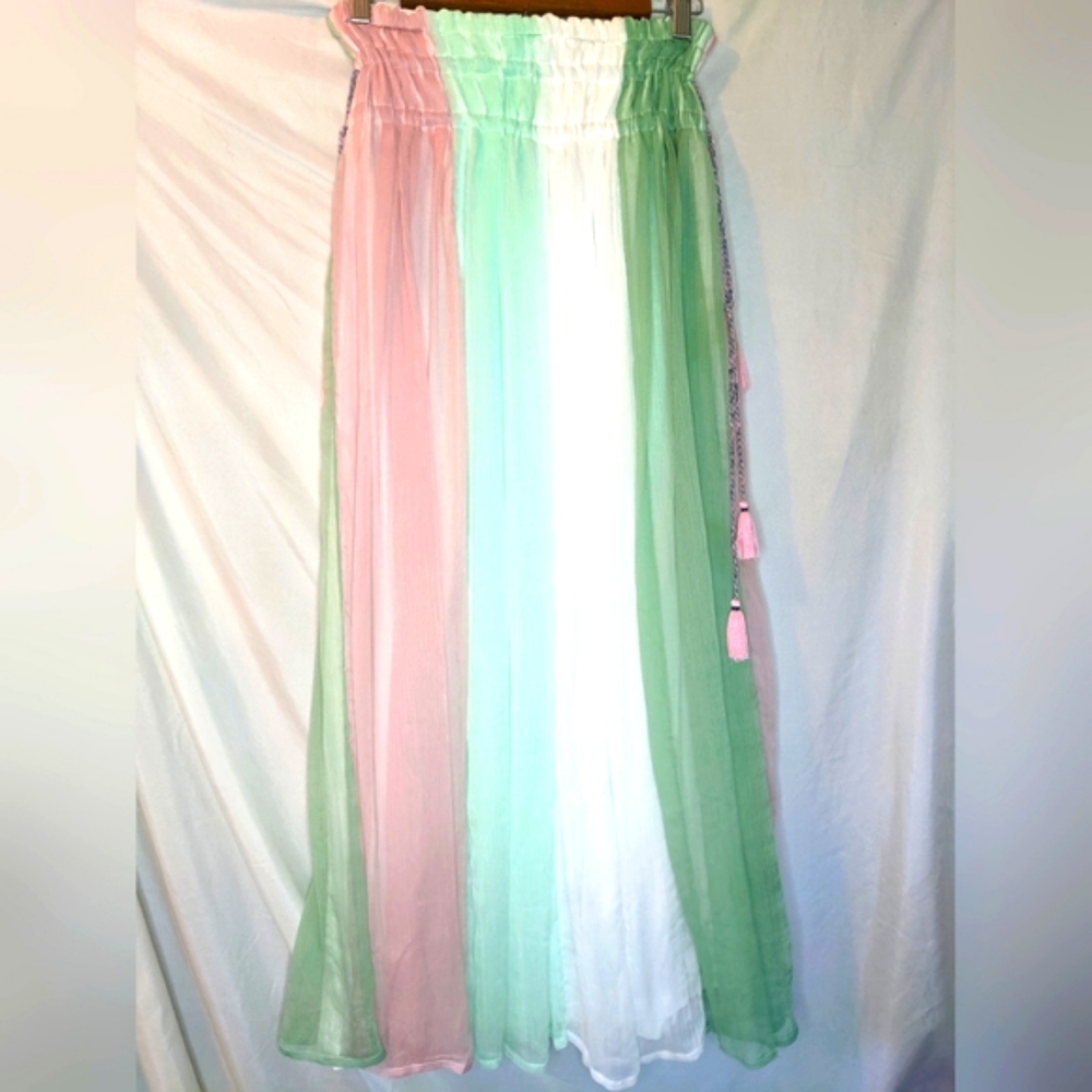 Chelsea & Theodore Pastel Boho Maxi Skirt, Small - Picture 2 of 8